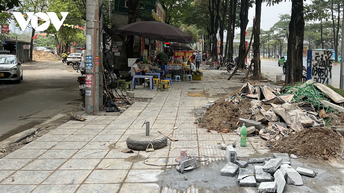 Hà Nội: Nhiều tuyến phố cải tạo vỉa hè ngay từ đầu năm